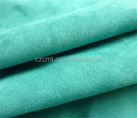 Einfacher Stil 100% Polyester Mikrofiber Suede Stoff für Schuhe