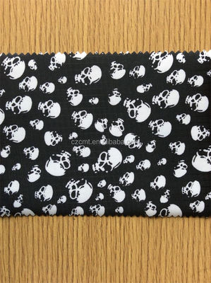 100% Polyester Schwarz-Weiß-Skelett-Druck aus Oxford-Gewebe