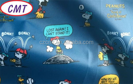 Aus einer Vielzahl von Breiten wählen 58/60 &quot;Druck mit Snoopy Polyester Gewebe beschichtet