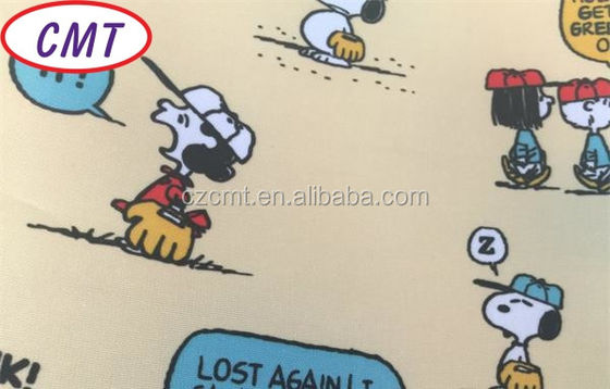 Aus einer Vielzahl von Breiten wählen 58/60 &quot;Druck mit Snoopy Polyester Gewebe beschichtet