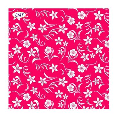 100% Polyester Druck 150gm Gewebte Blumenteppiche für Kleider A4 Größe Probe
