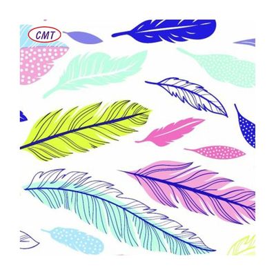 100% Polyester Druck 150gm Gewebte Blumenteppiche für Kleider A4 Größe Probe