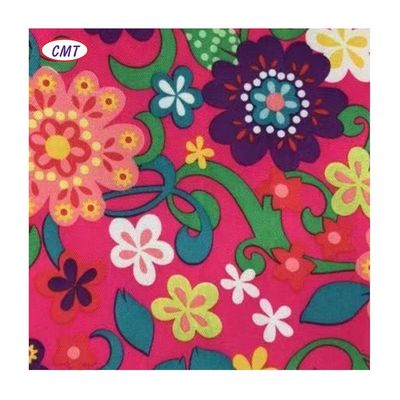 100% Polyester Druck 150gm Gewebte Blumenteppiche für Kleider A4 Größe Probe